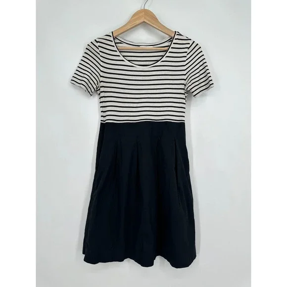 COS | Dresses | Cos Striped Mini Dress Pleated Scoop Neck Short Sleeve Aline Twofer Black White | Poshmark COS | Dresses | Cos Striped Mini Dress Pleated Scoop Neck Short Sleeve Aline Twofer Black White | Poshmark